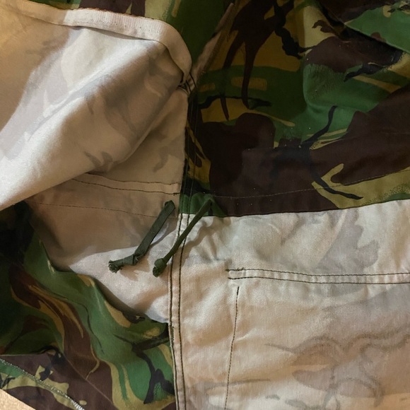 VINTAGE SMOCK COMBAT DPM NATO COLD WEATHER BUTTON FRONT W/ZIPPER DRAWSTRING - Picture 5 of 12